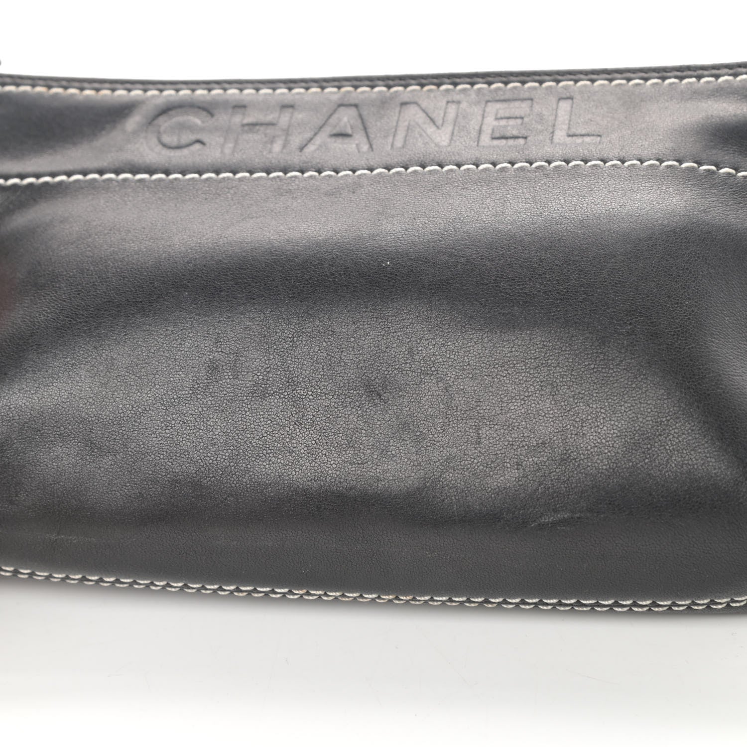 Chanel Lambskin Lax Pochette Black 10 of 11
