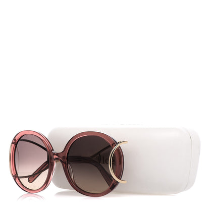 Chloe Jackson Oversized Round Sunglasses CE703S Rose 7 of 7