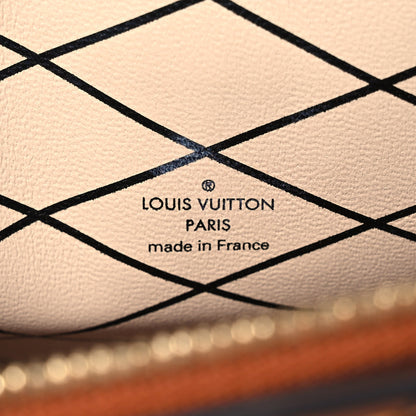 Louis Vuitton Denim Calfskin Malletage Trunk Clutch Light Blue 7 of 15
