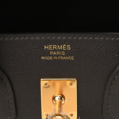 Hermes Madame Calfskin Birkin Sellier 25 Graphite 7 of 11