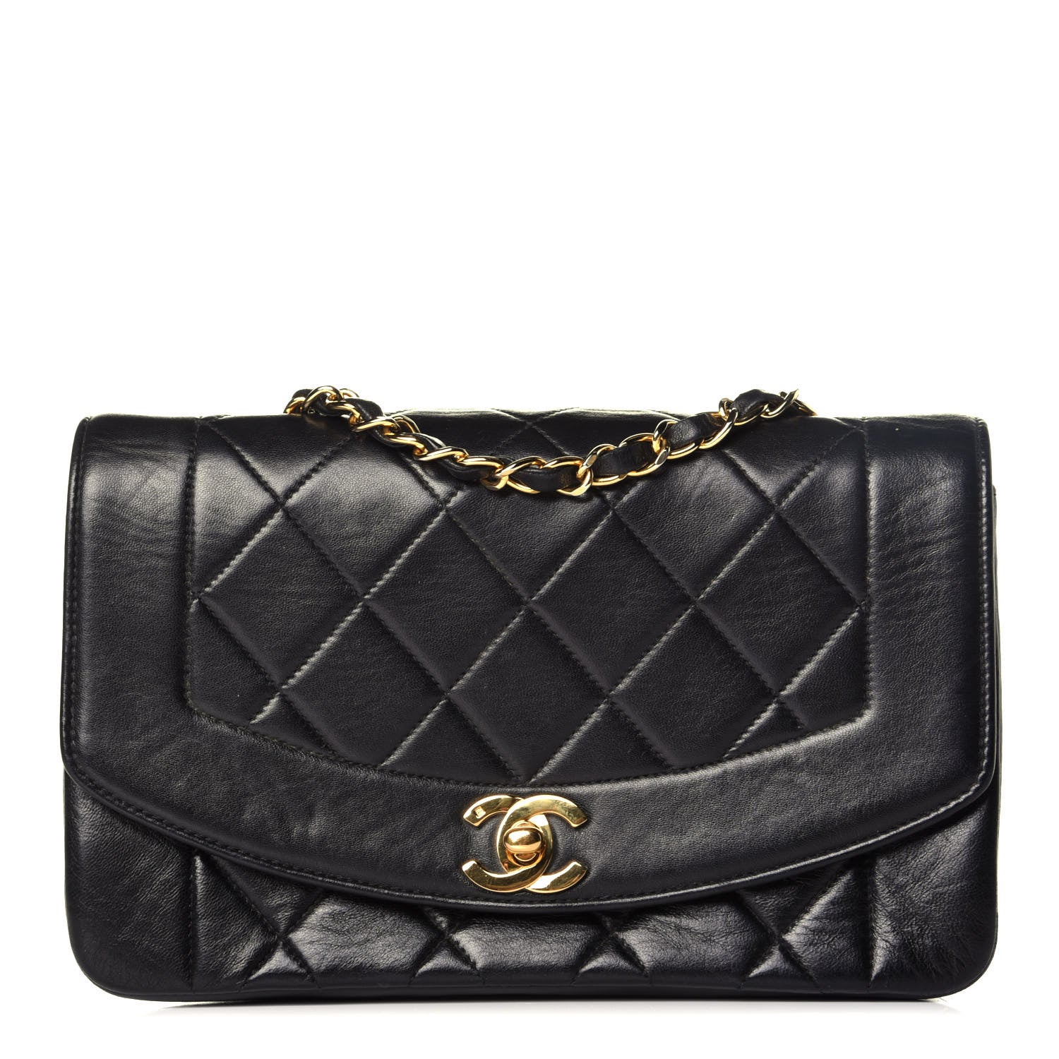 Chanel Lambskin Quilted Small Single Flap Black 1 of 9