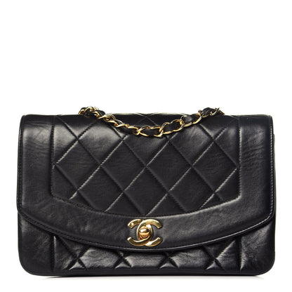 Chanel Lambskin Quilted Small Single Flap Black 1 of 9