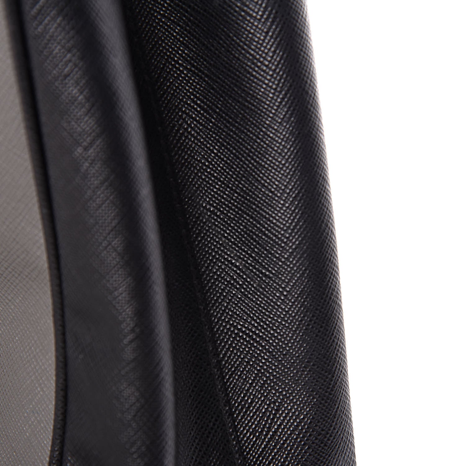 Prada Saffiano Lux Bi-Color Medium Tote Mercurio Black 11 of 21
