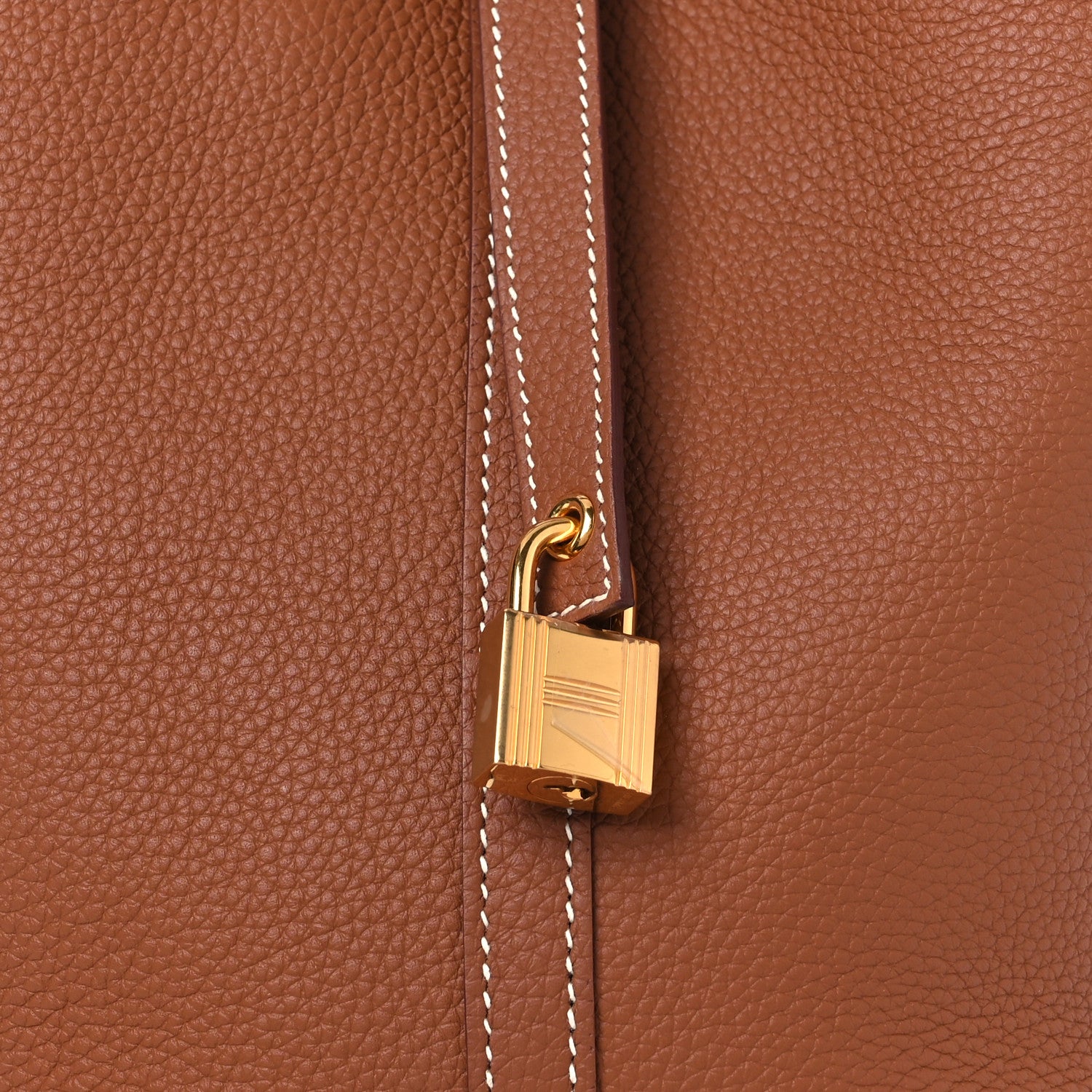 Hermes Taurillon Clemence Picotin Lock 22 MM Gold 8 of 11