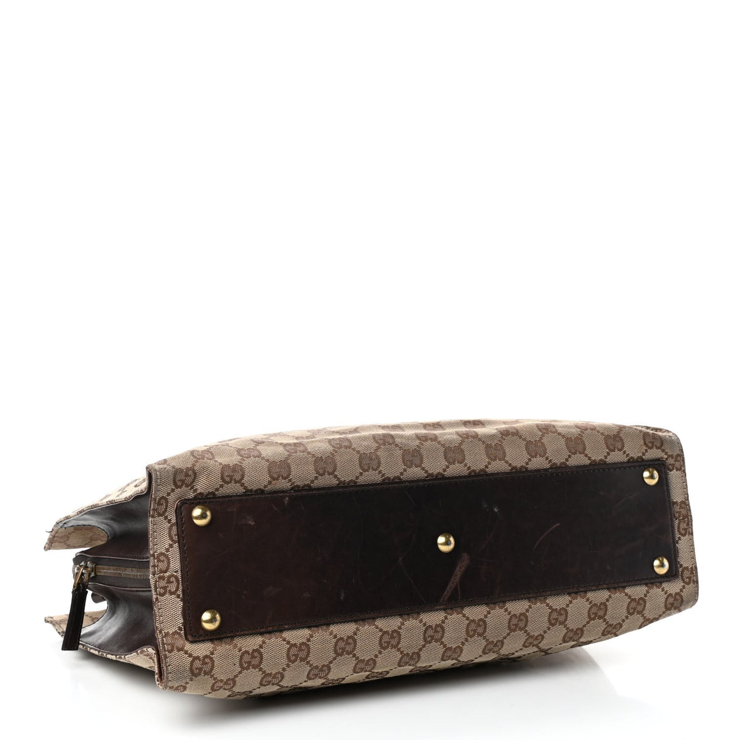 Monogram Woven Shoulder Bag Brown