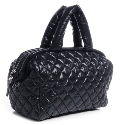 Chanel Nylon Coco Cocoon Bowling Bag Black 3 of 7