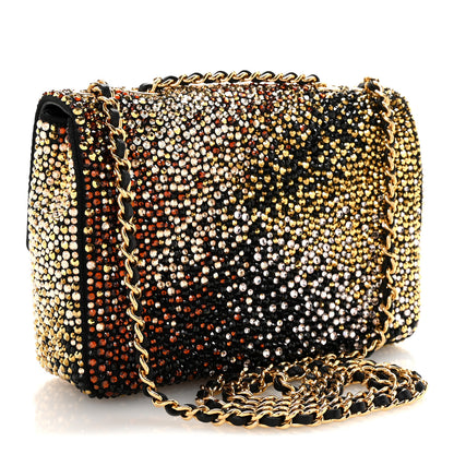 Chanel Lambskin Crystal Flap Black Multicolor 3 of 11