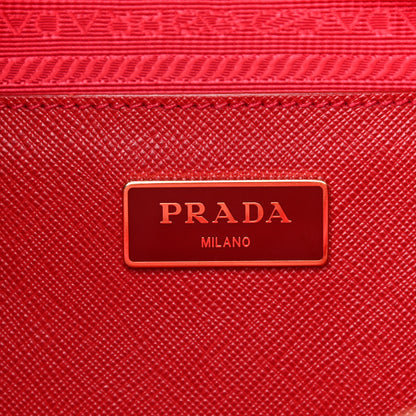 Prada Saffiano Medium Galleria Double Zip Tote Fuoco 7 of 12