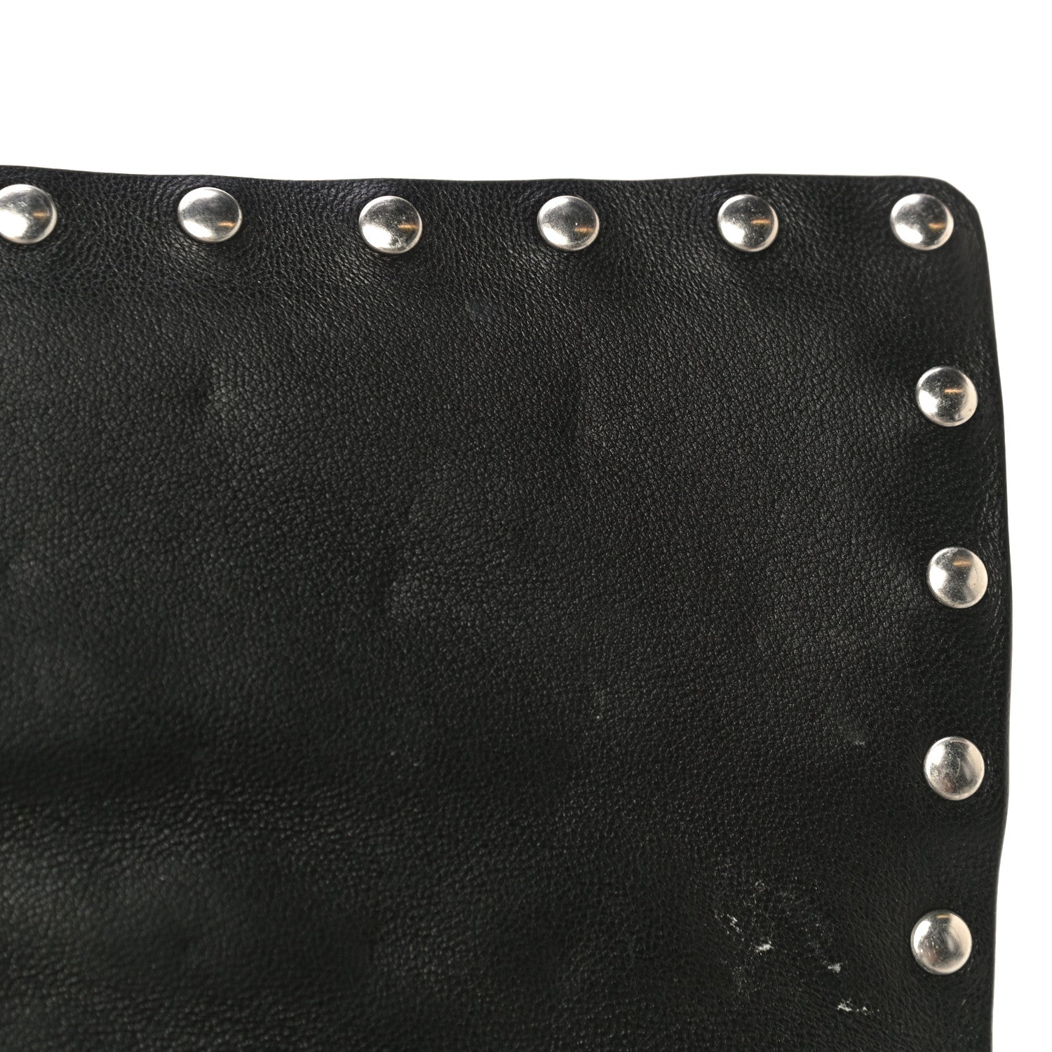 Valentino Garavani Metallic Nappa Rockstud Spike Wallet on Chain Silver 11 of 16