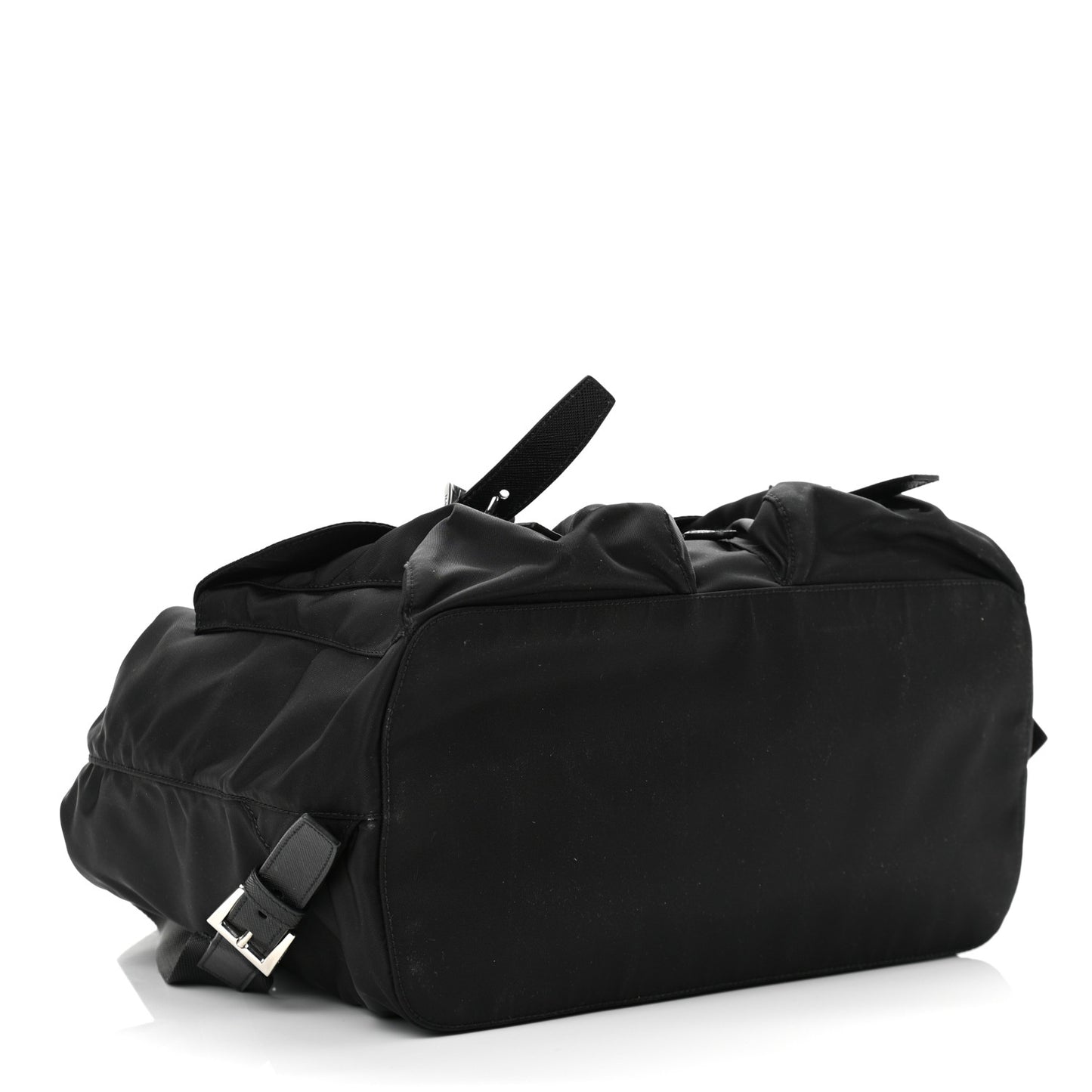 Tessuto Nylon Saffiano Medium Backpack Black