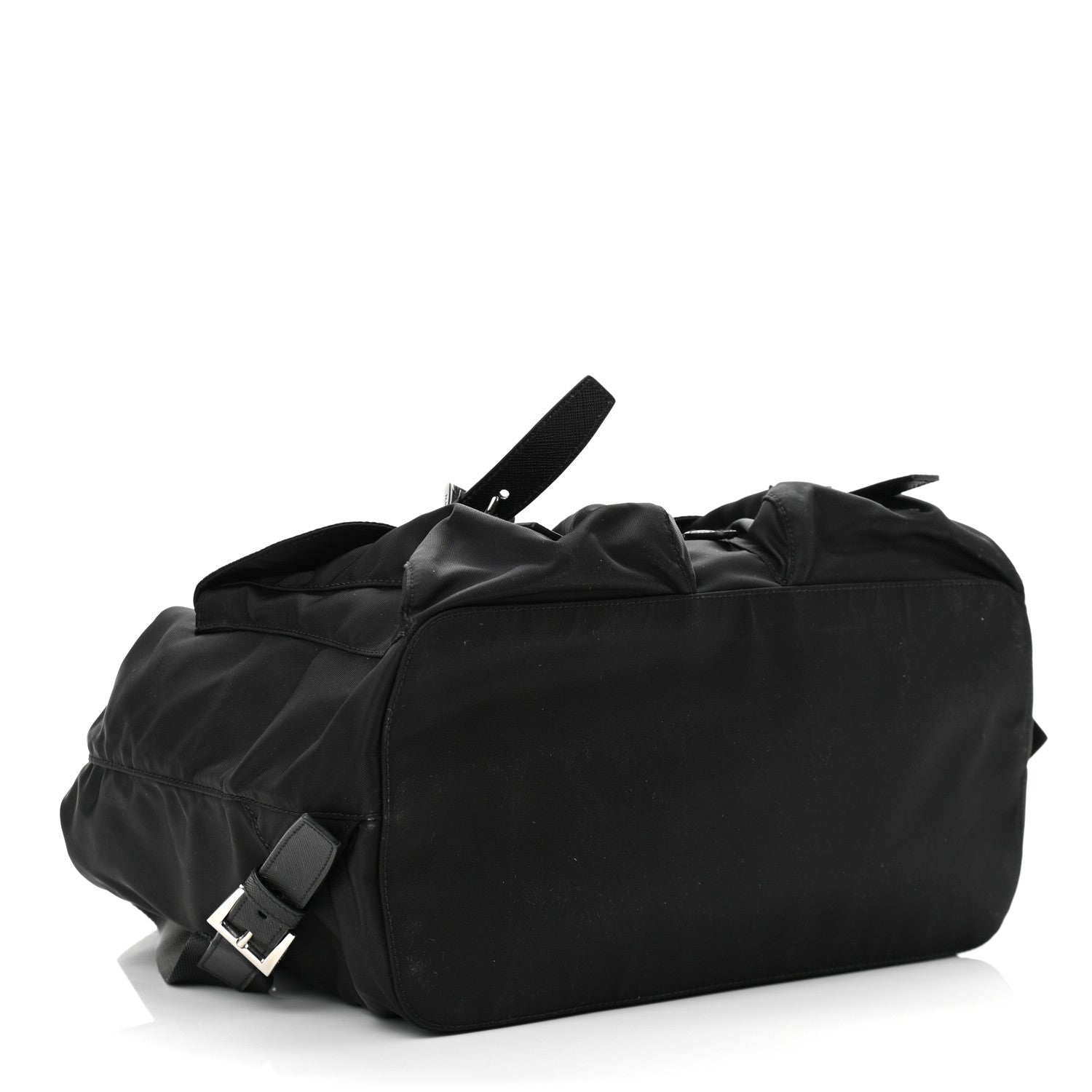 Prada Tessuto Nylon Saffiano Medium Backpack Black 3 of 10