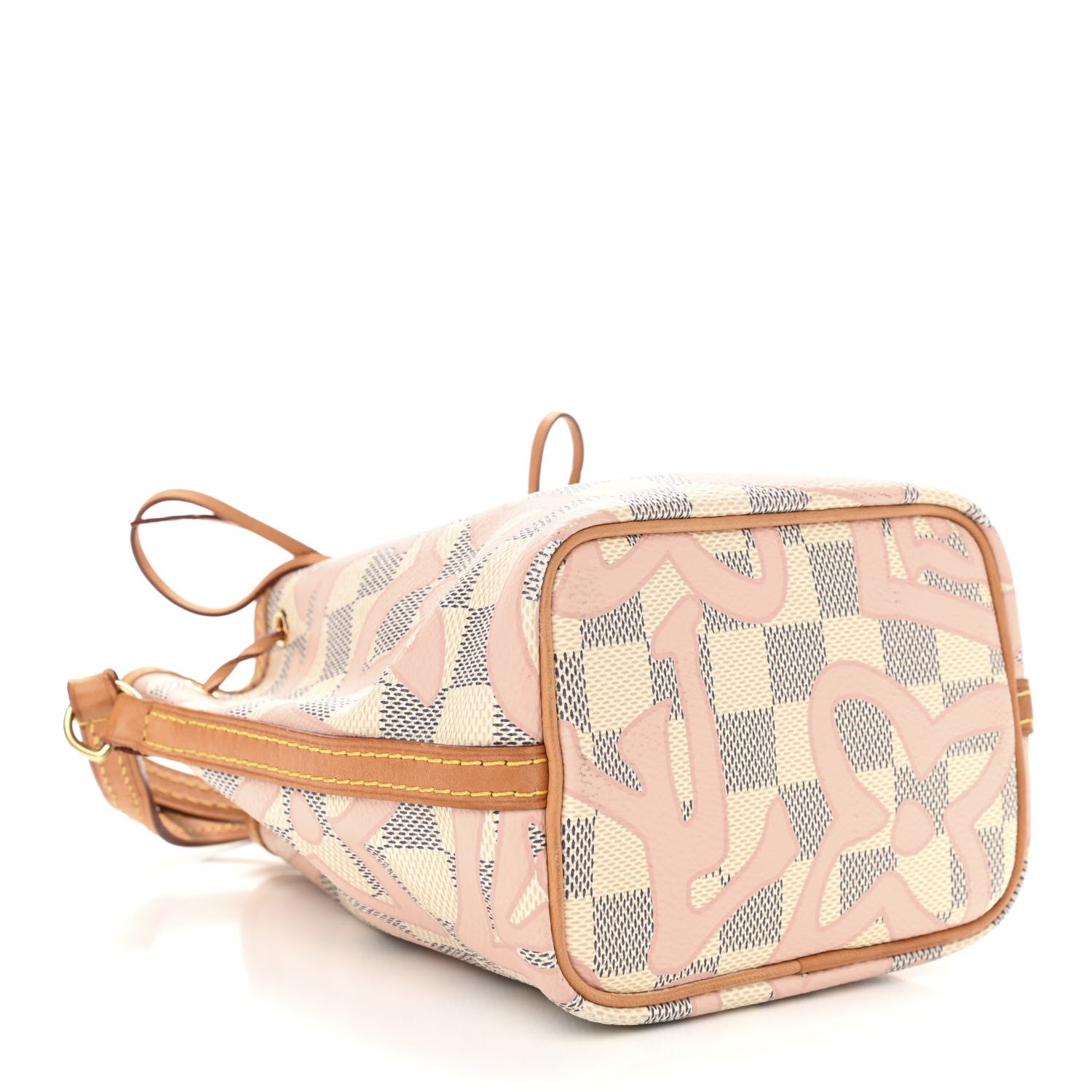 Louis Vuitton Damier Azur Tahitienne Nano Noe Rose Ballerine 4 of 10