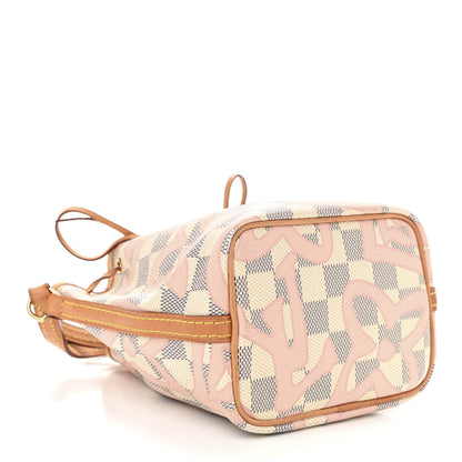 Louis Vuitton Damier Azur Tahitienne Nano Noe Rose Ballerine 4 of 10