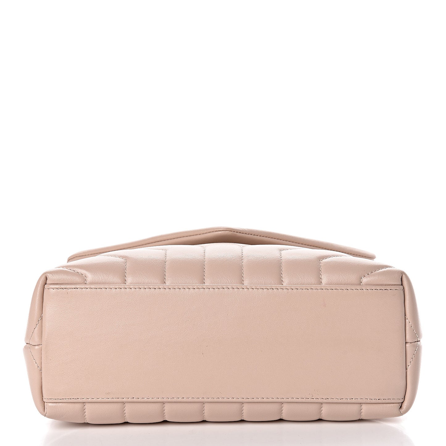 Calfskin Y Quilted Monogram Small Loulou Chain Satchel Nude Powder