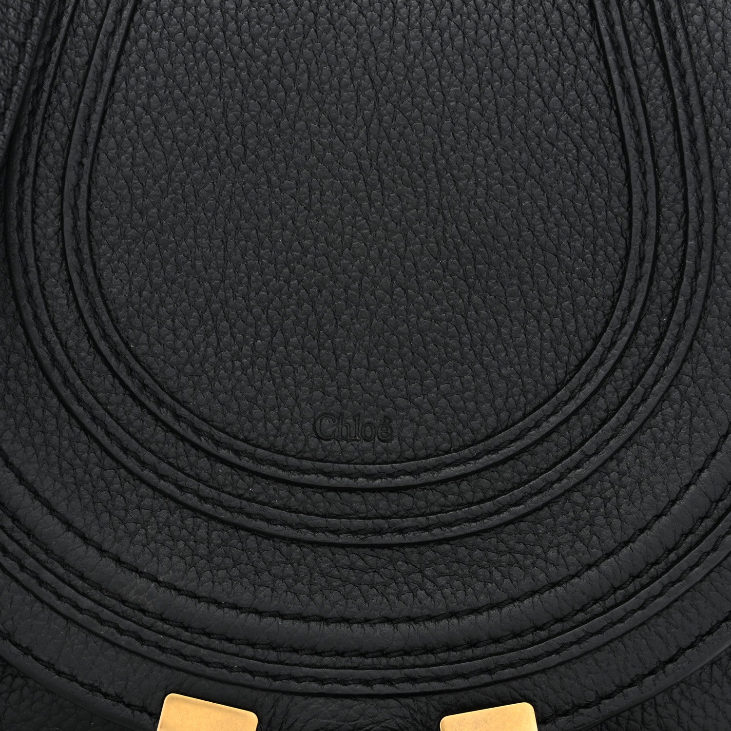 Chloe Grained Calfskin Small Marcie Saddle Bag Black 6 of 12