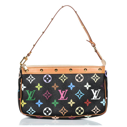 Louis Vuitton Monogram Multicolor Pochette Accessories Black 1 of 8