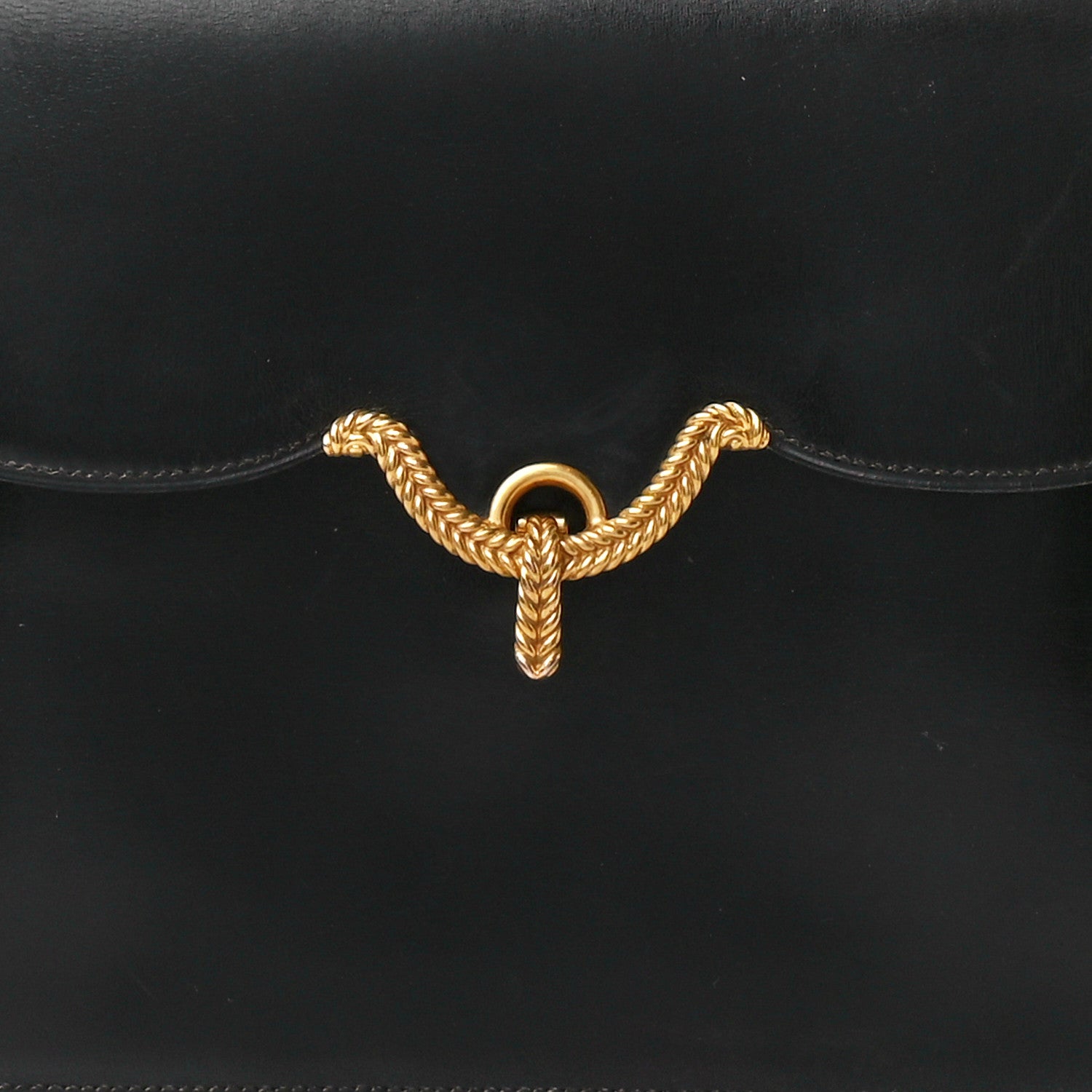 Hermes Box Vasco Top Handle Bag Black 7 of 11
