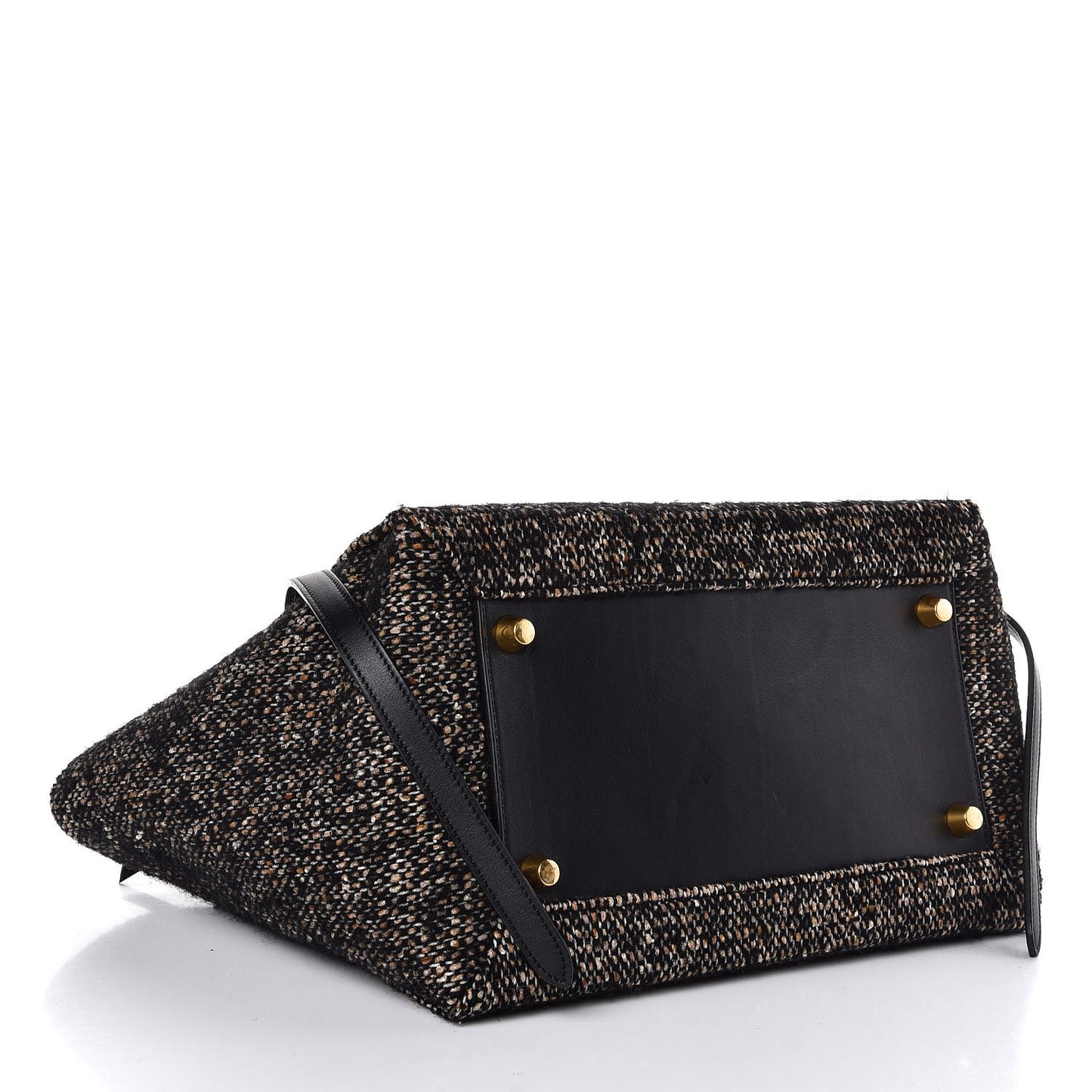 Tweed Calfskin Small Belt Bag Black