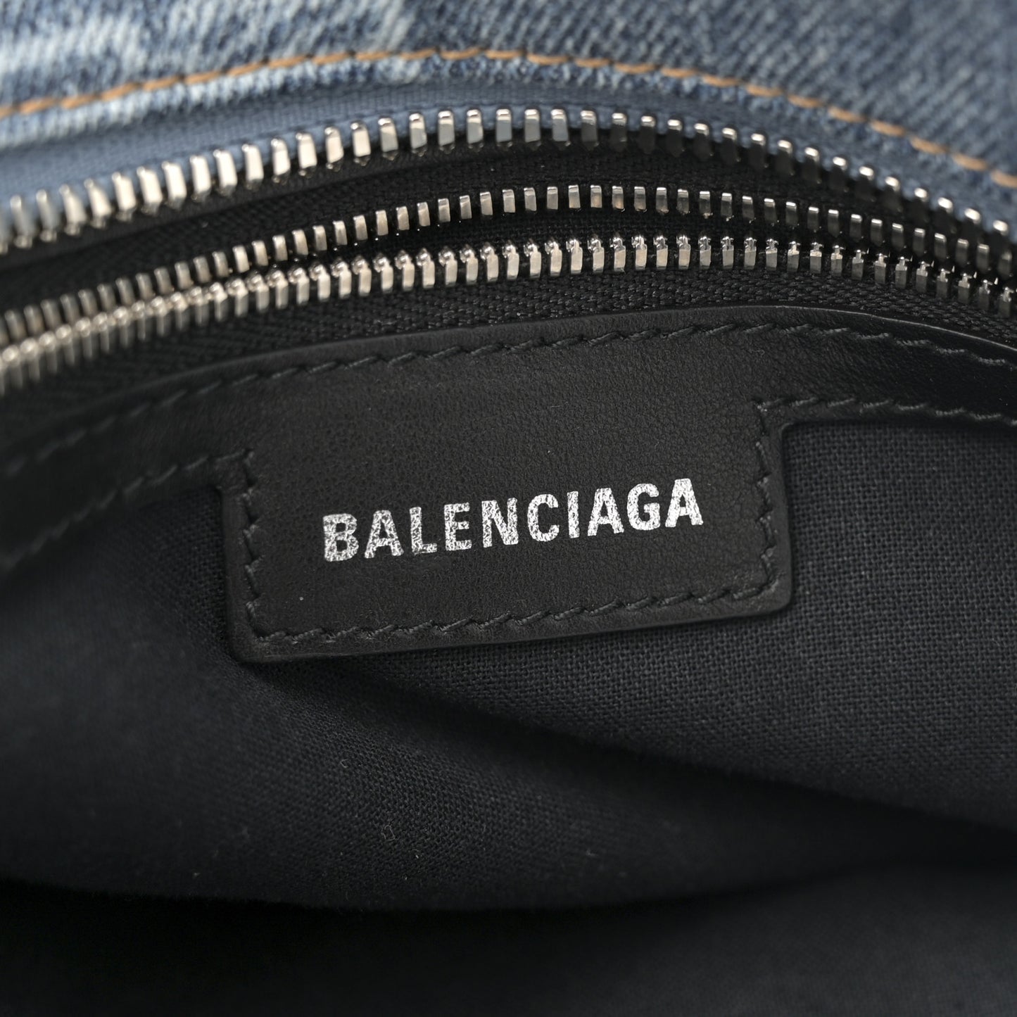Denim BB Monogram Neo Cagole City Handbag Blue