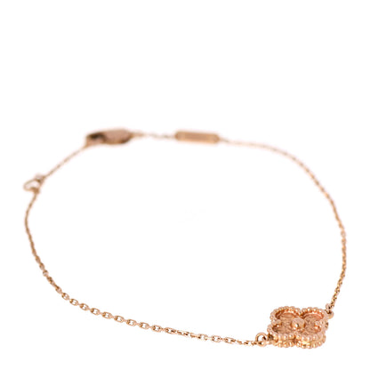 Van Cleef & Arpels 18K Rose Gold Sweet Alhambra Bracelet 1 of 5