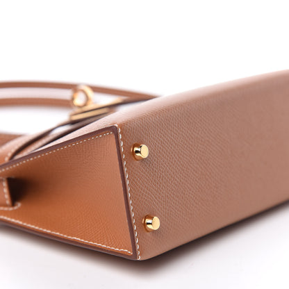 Hermes Epsom Mini Kelly Sellier 20 Gold 30 of 33