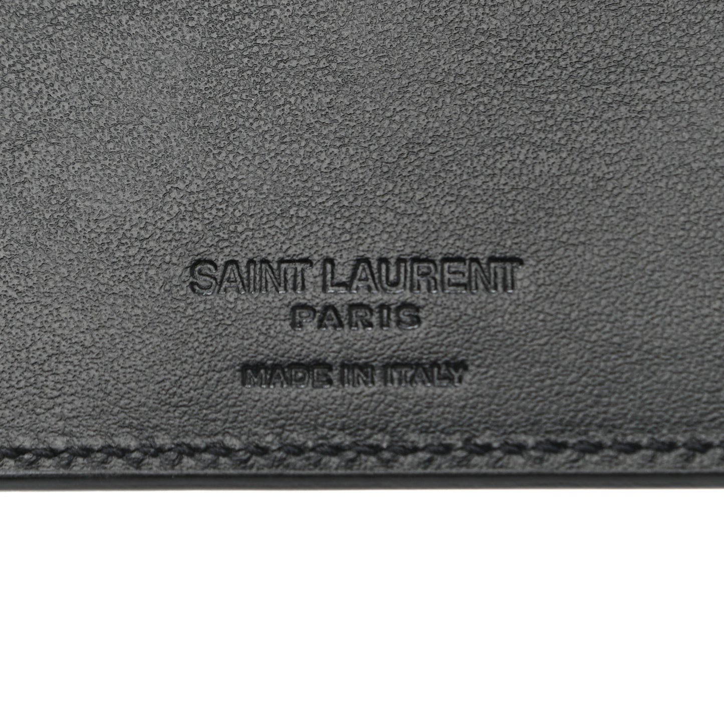 Calfskin Checkerboard Bill Clip Card Case Black