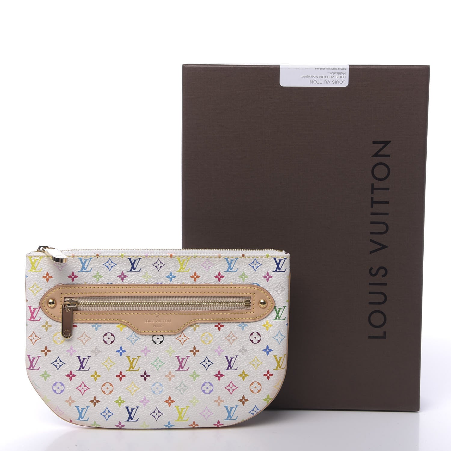 Louis Vuitton Monogram Multicolor Pochette Plate GM White 9 of 9