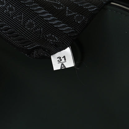Prada City Calfskin Medium Colorblock Bibliothèque Tote Green Black 9 of 11
