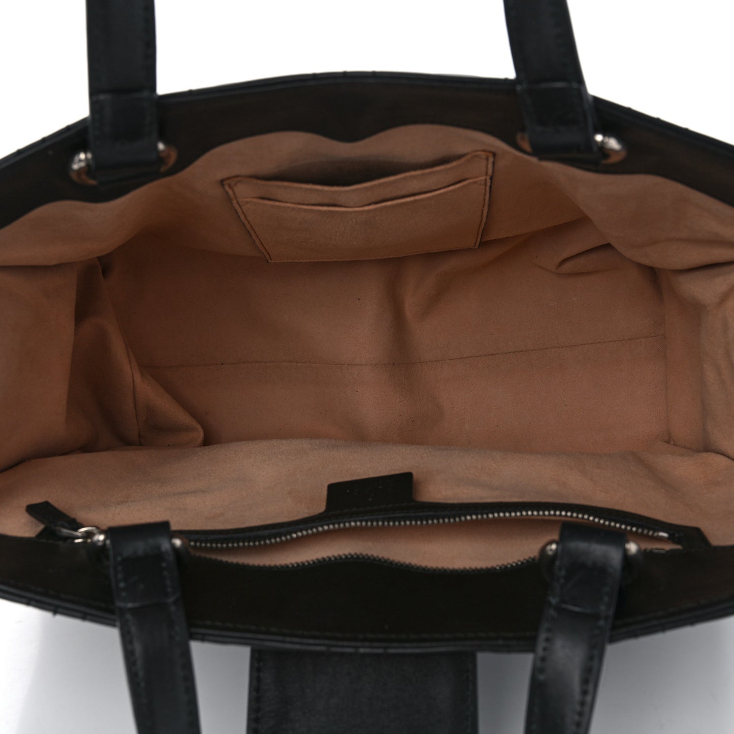 Calfskin Web Quilted Large Dionysus Tote Bag Black