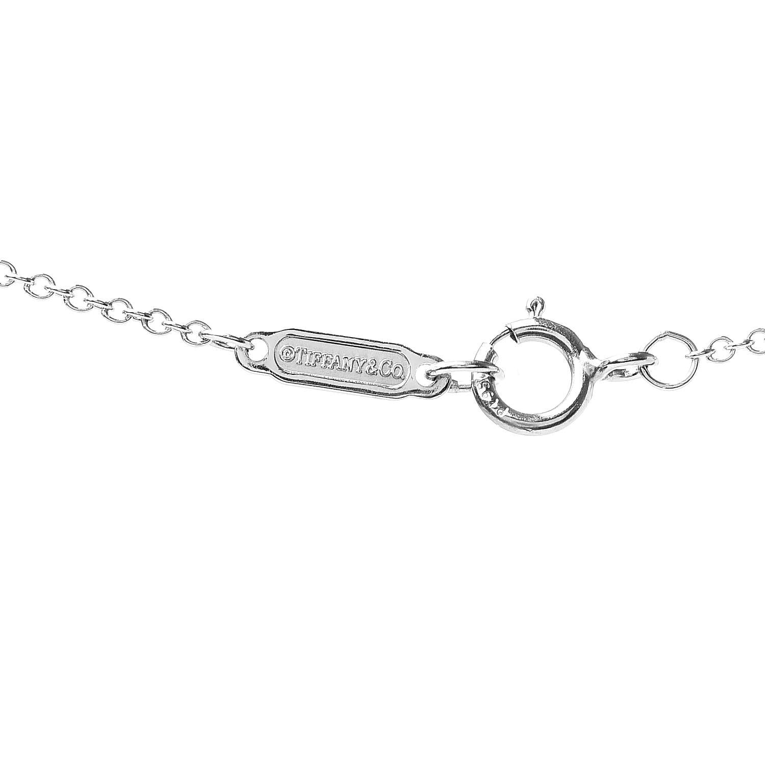 Tiffany Platinum Diamond Aria Pendant Necklace 5 of 5