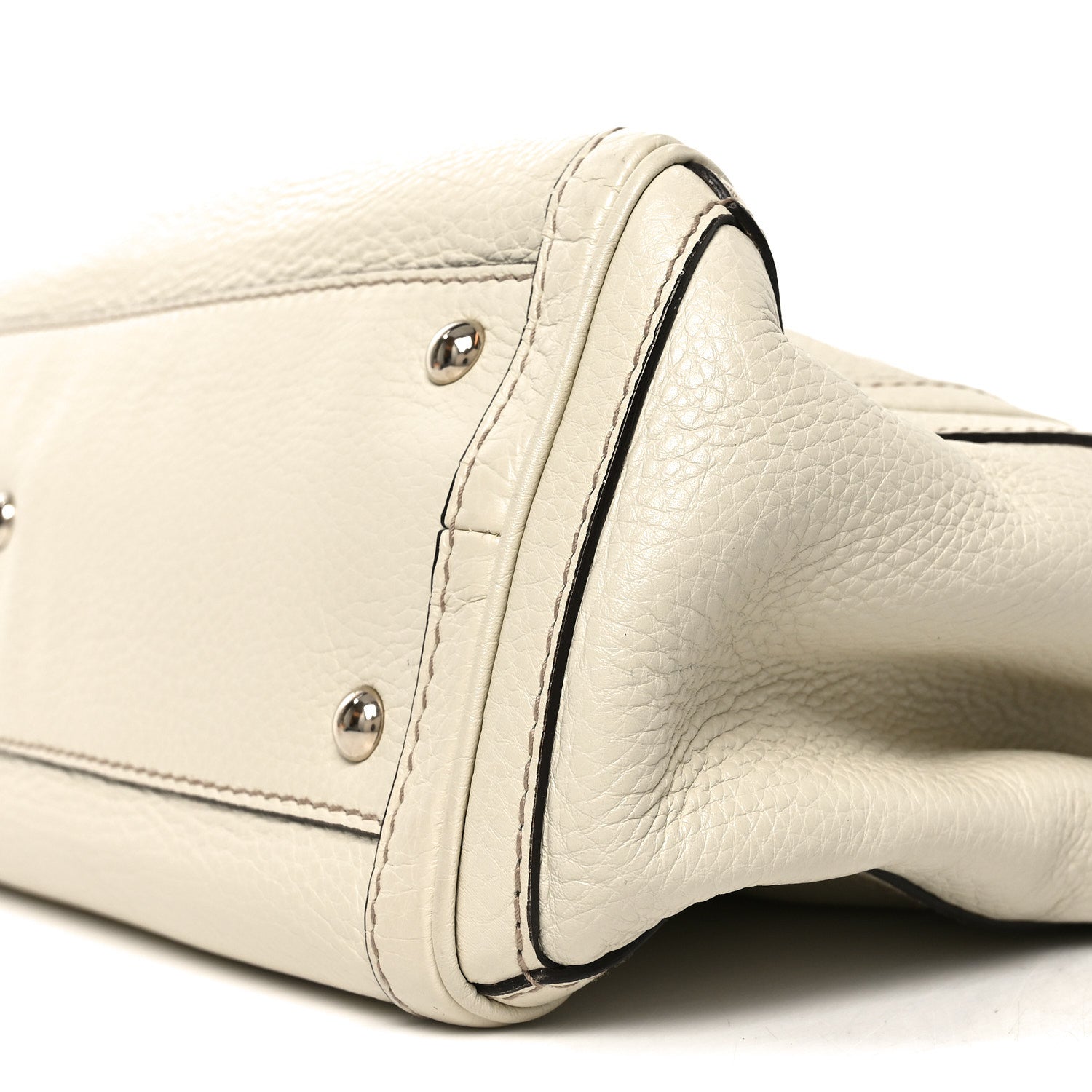 Gucci Pebbled Calfskin Medium Bella Tote Off White 9 of 9