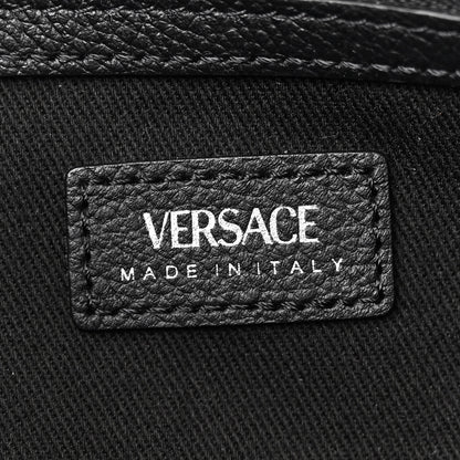 Versace Calfskin Medium Repeat Zip Hobo Black 6 of 12