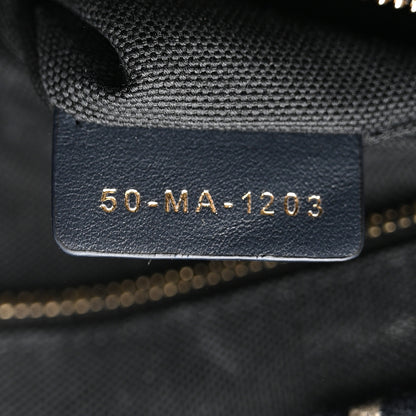 Christian Dior Oblique Calfskin Small Book Tote With Strap Blue Multicolor 8 of 11