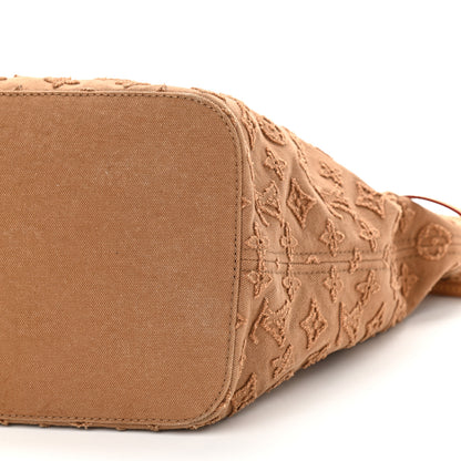Louis Vuitton Monogram Denim Neverfull MM Beige 9 of 9