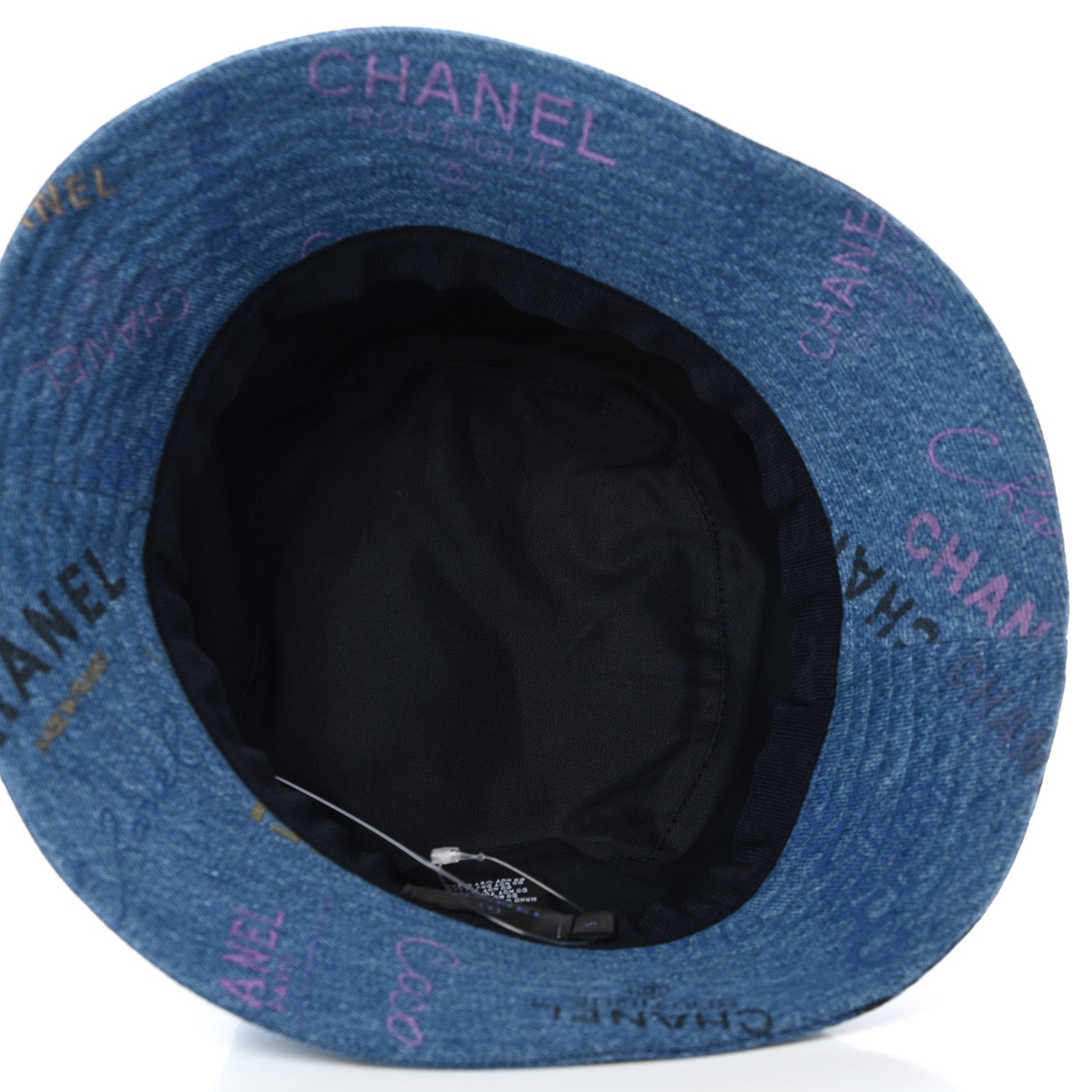 Chanel Denim Mood Cloche Bucket Hat S Blue 7 of 8