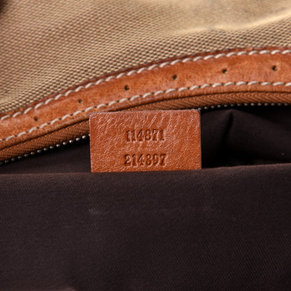 Gucci Canvas Web GG Reins Hobo Cognac 6 of 10