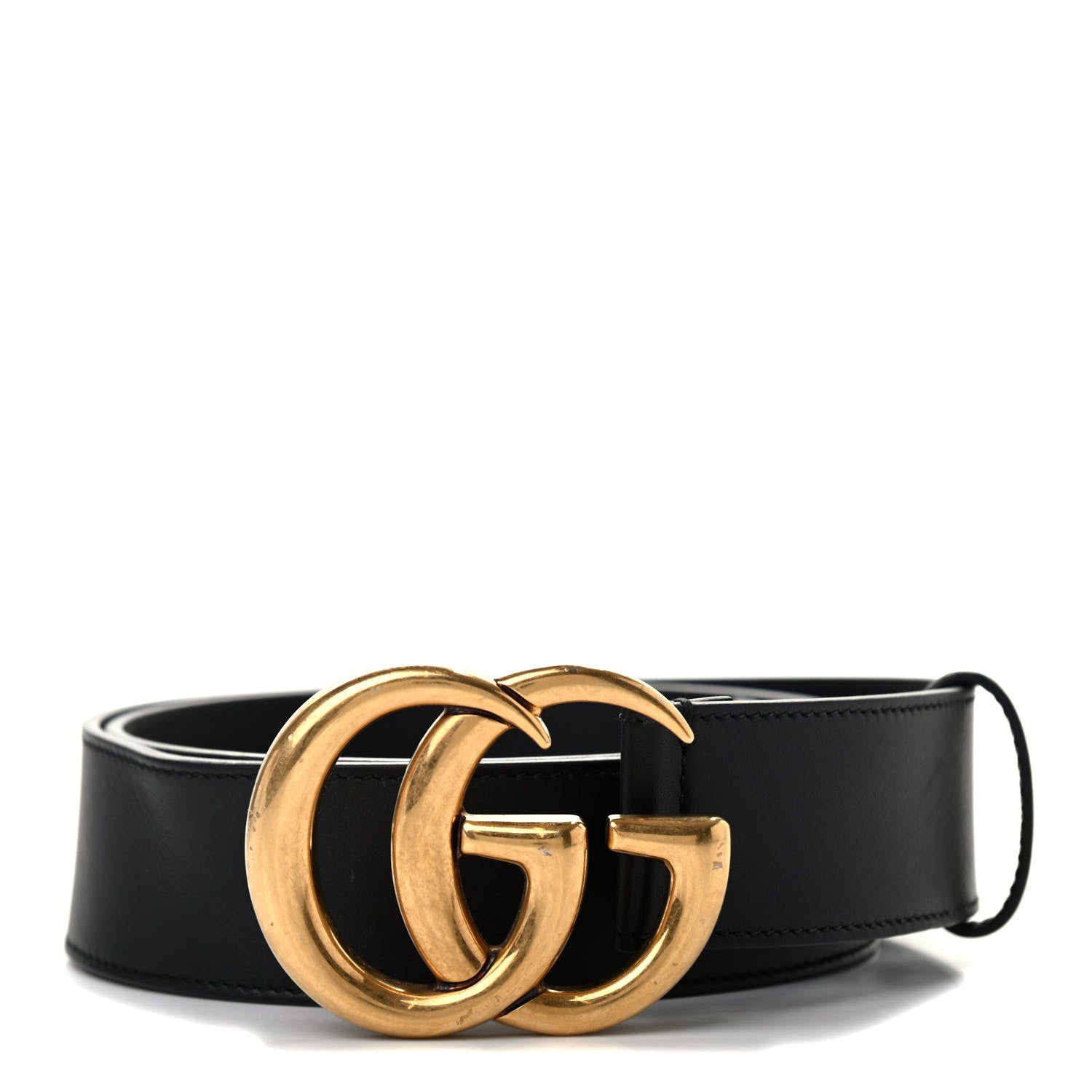 Gucci Calfskin Double G 40mm Belt 85 34 Black 1 of 8