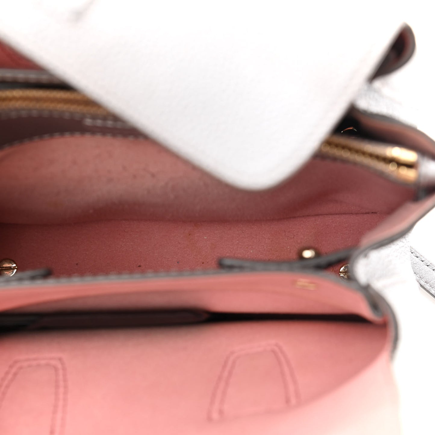 Metallic Grained Calfskin Mini Milla Tote Spike Silver
