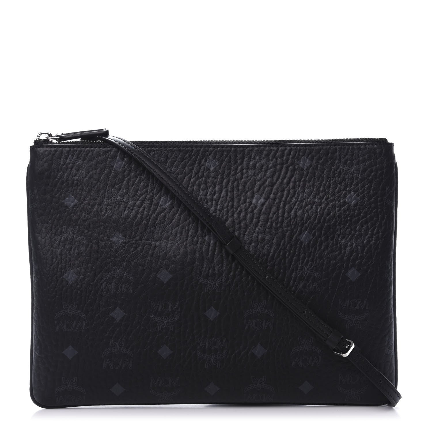 MCM Visetos Medium Crossbody Pouch Black 1 of 10