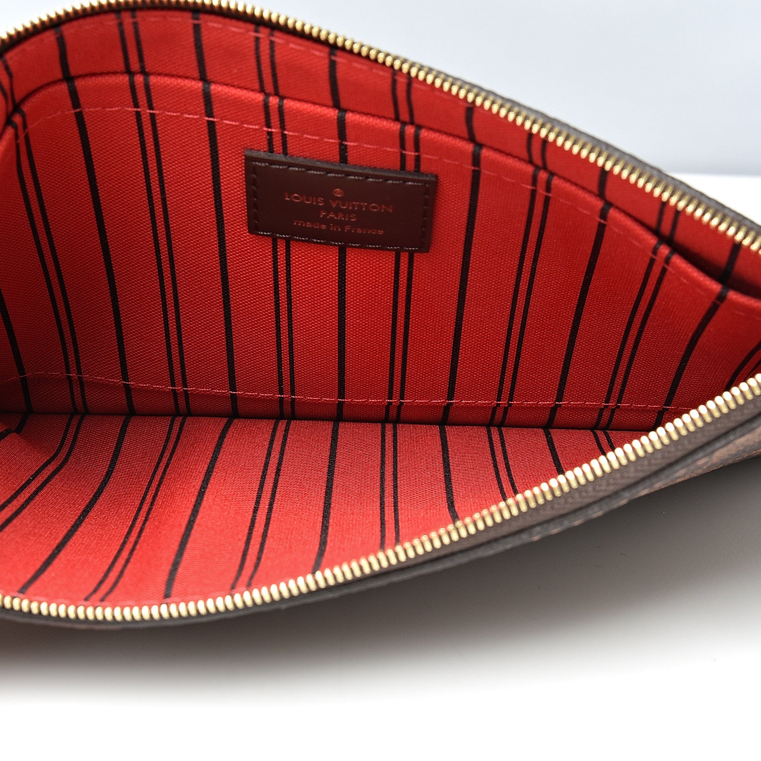 Louis Vuitton Damier Ebene Neverfull MM GM Pochette 4 of 6