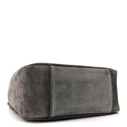Saint Laurent Suede Small Le 5 A 7 Soft Hobo Urban Grey 5 of 13