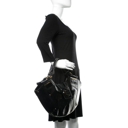 Versace Patent Shoulder Bag Black 2 of 11