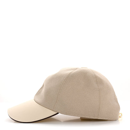 Hermes Toile H Cotton Canvas Swift Tess Kelly Plein Air Cap 58 Desert Nata 4 of 8