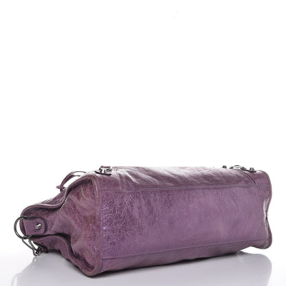 Balenciaga Agneau Classic Hardware City Metallic Purple 5 of 13