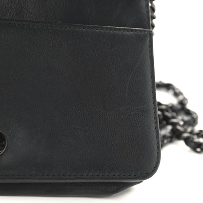 Chanel Lambskin Boy Wallet on Chain WOC So Black 14 of 17