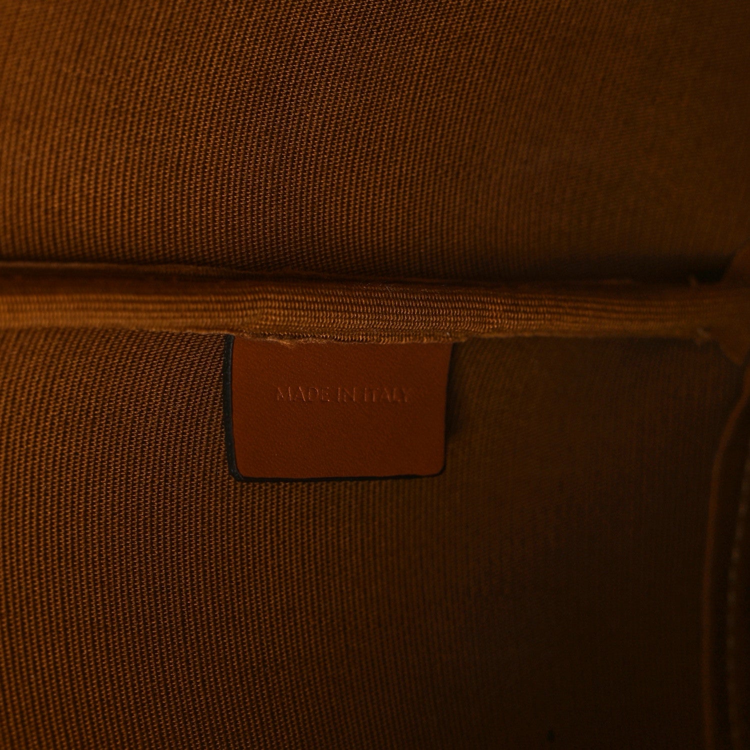 Celine Triomphe Canvas Calfskin Medium Bucket Bag Tan 6 of 10