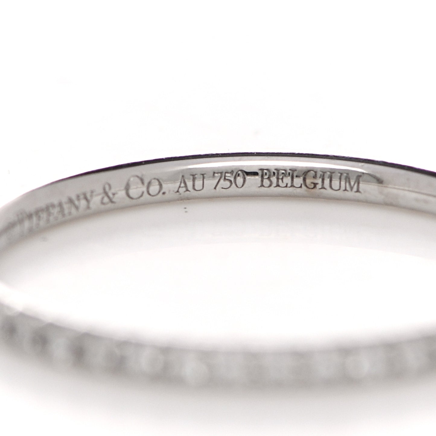 18K White Gold Diamond Metro Ring 52 6