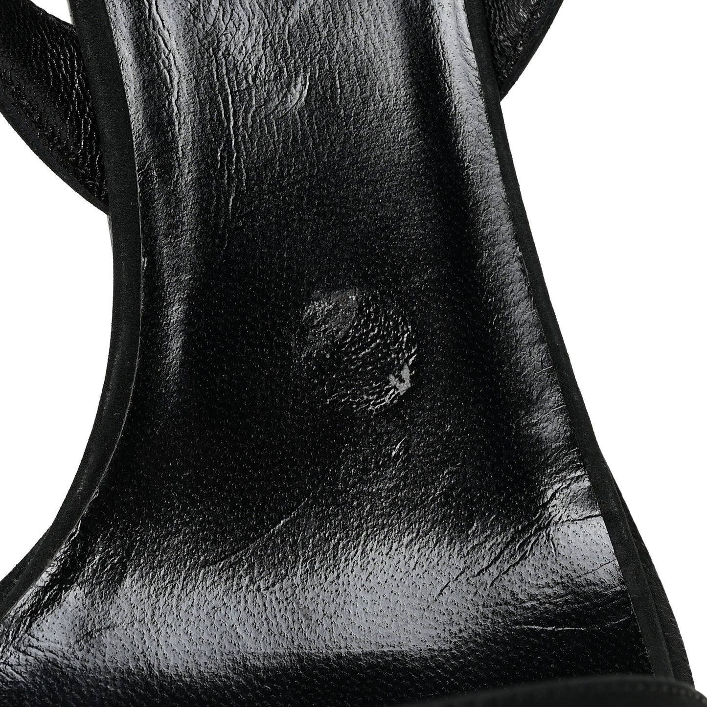 Suede Slingback Sandals 37.5 Black