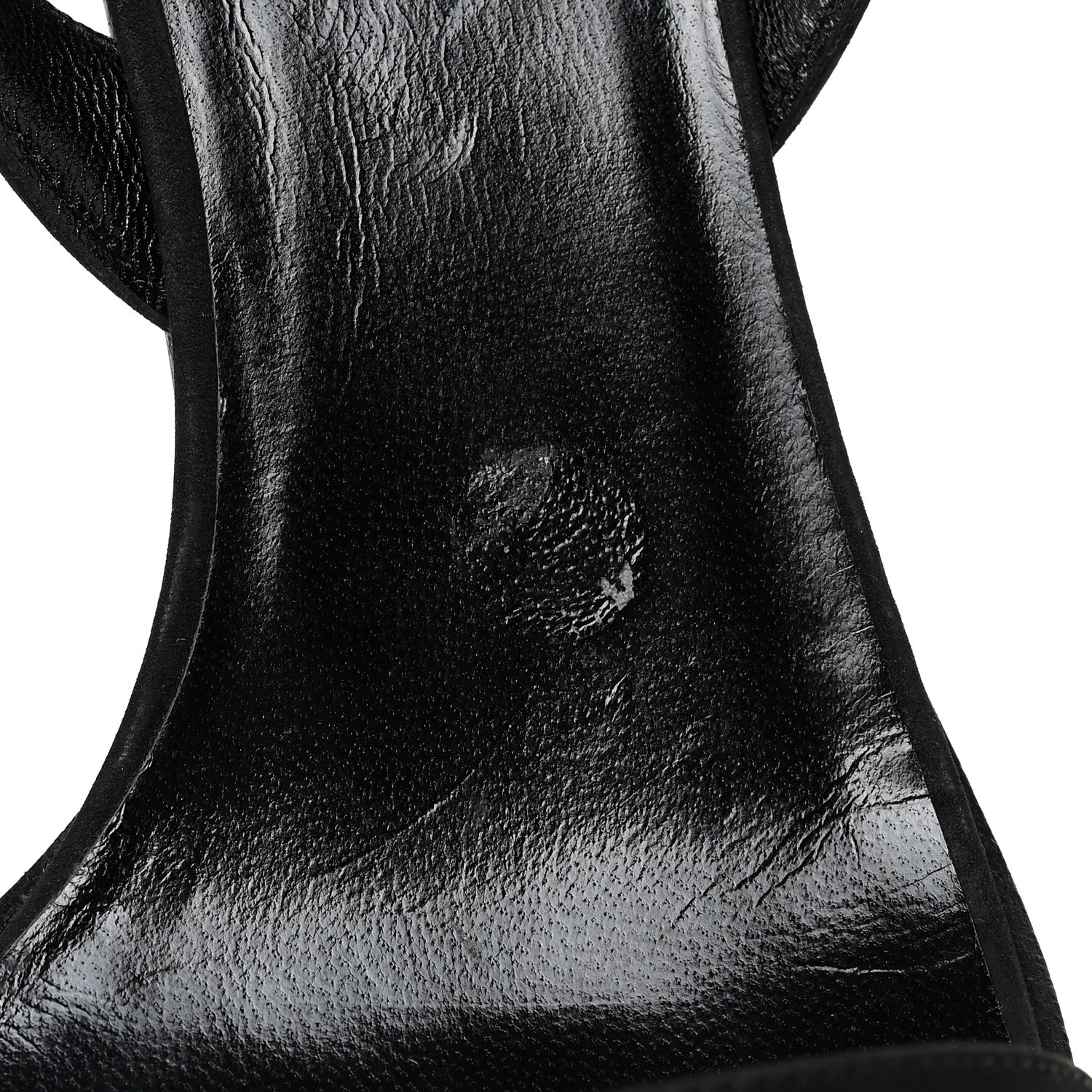 Hermes Suede Slingback Sandals 37.5 Black 15 of 17