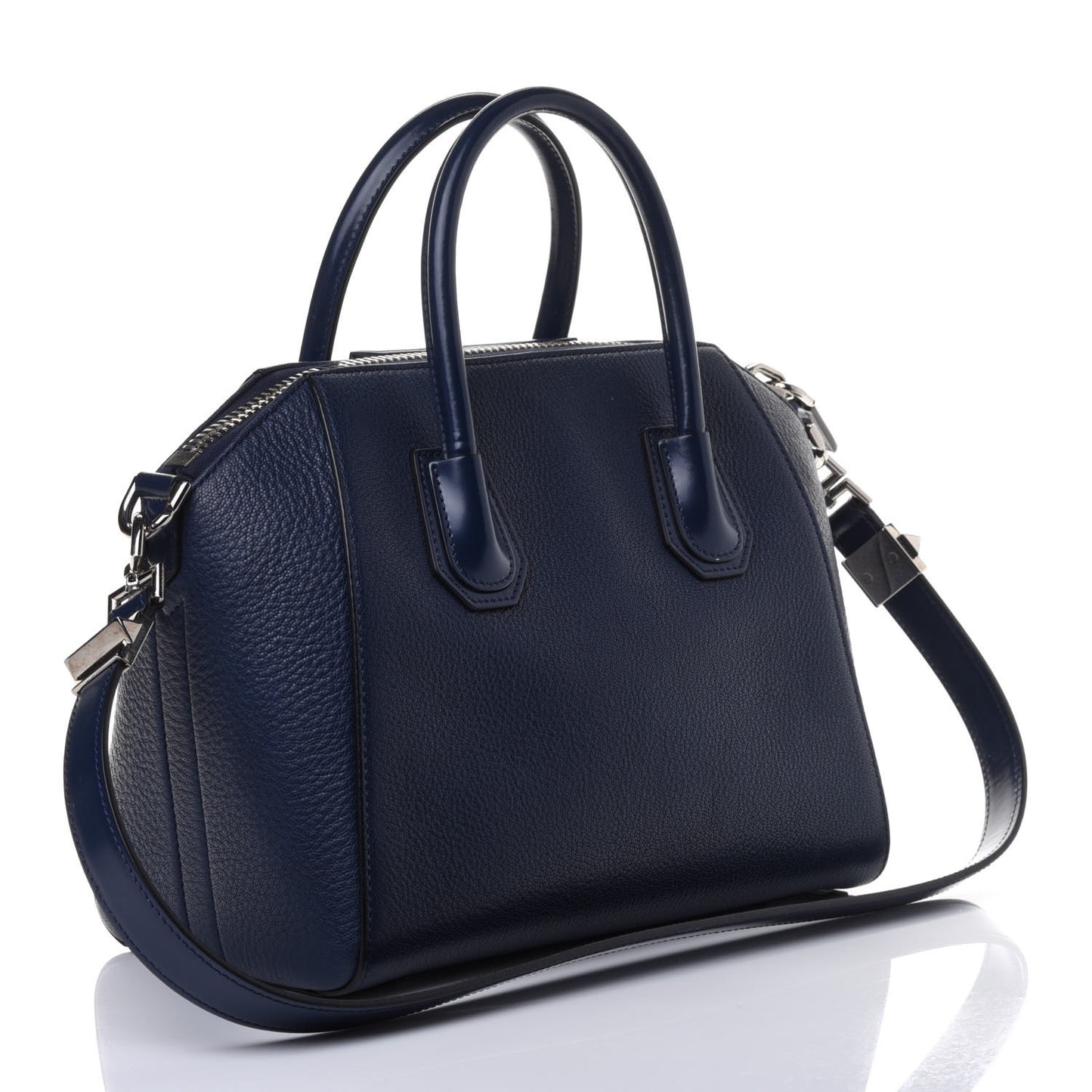 Sugar Goatskin Small Antigona Navy